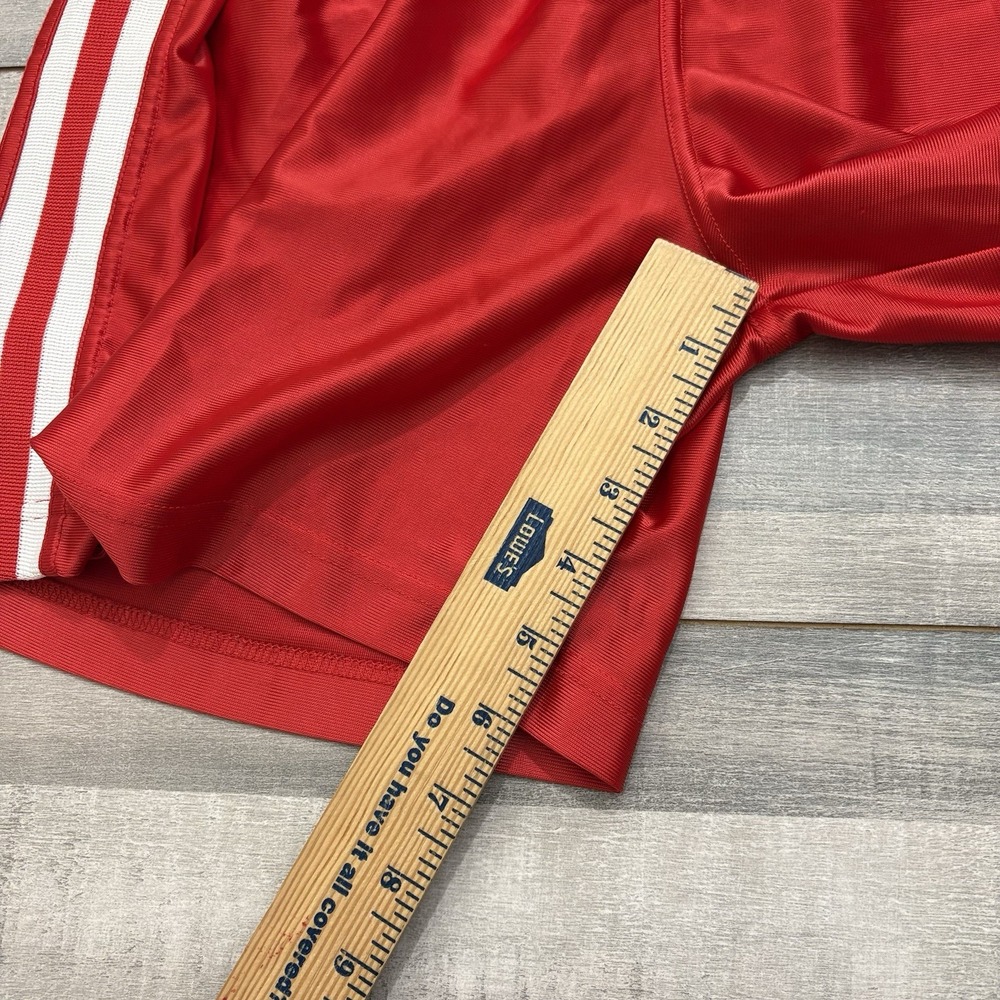 Vintage Diadora Soccer Shorts Mens Large Red Satin Shiny 90's Y2K Nylon Athletic - Picture 15 of 15